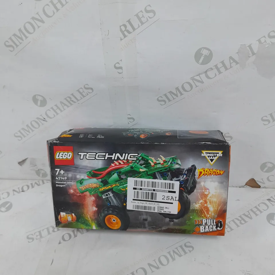 BOXED LEGO TECHNIC MONSTER JAM DRAGON TRUCK - 42149