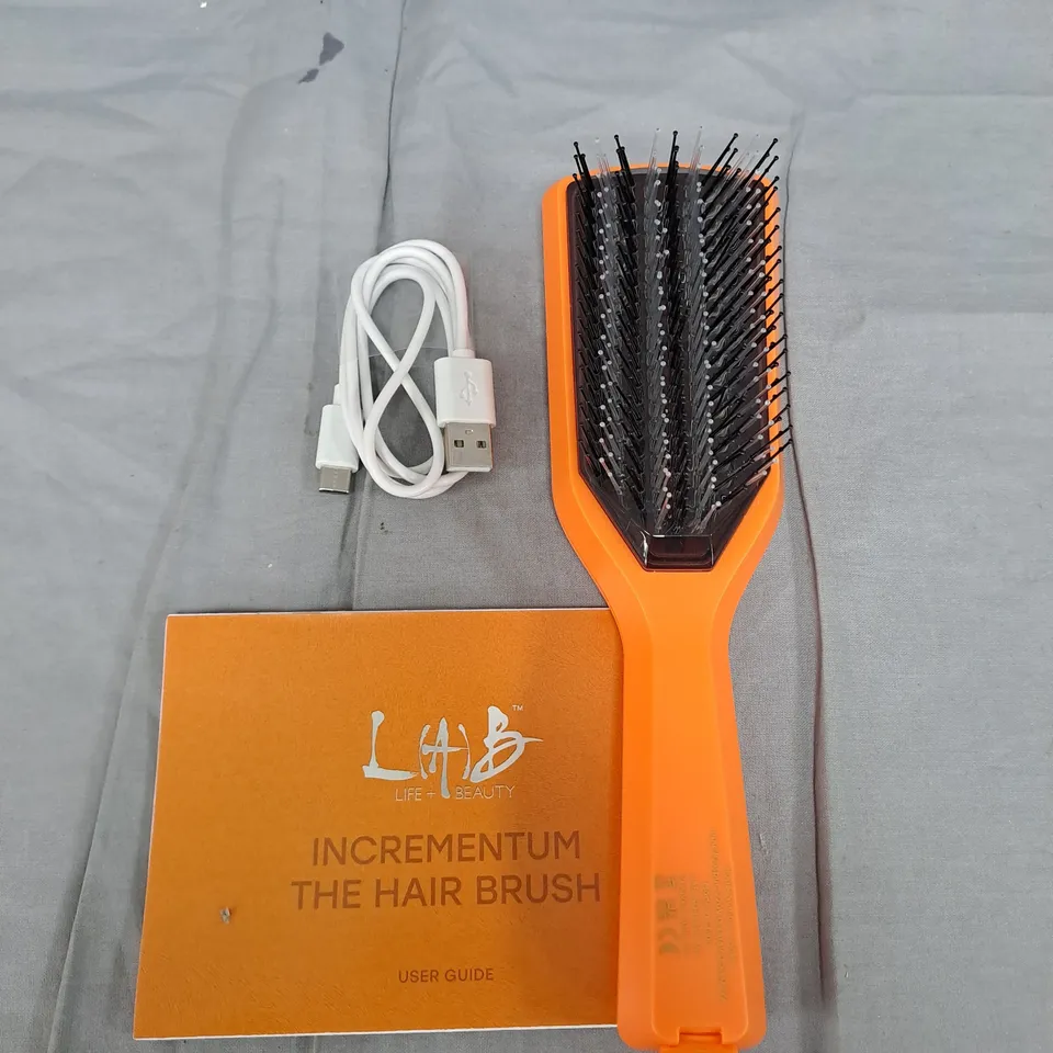 LAB INCREMENTUM THE HAIR BRUSH – ORANGE RECHARGEABLE BRUSH (USB)