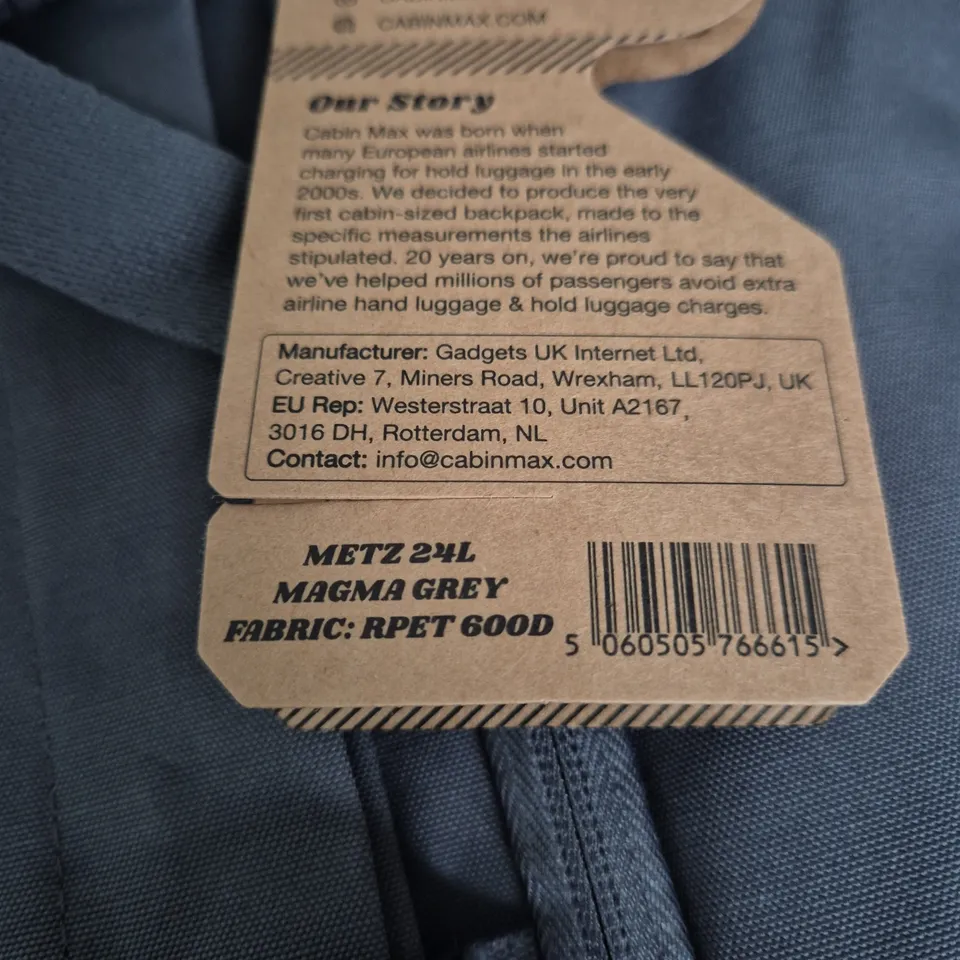 CABIN MAX METZ 24L BACKPACK – MAGMA GREY