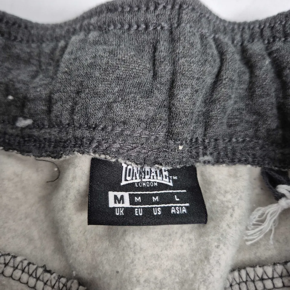 LONSDALE LONDON CHARCOAL JOGGERS – MEN'S M
