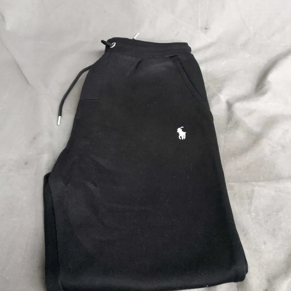 POLO RALPH LAUREN FLEECED TRACKSUIT BOTTOMS - SIZE SMALL