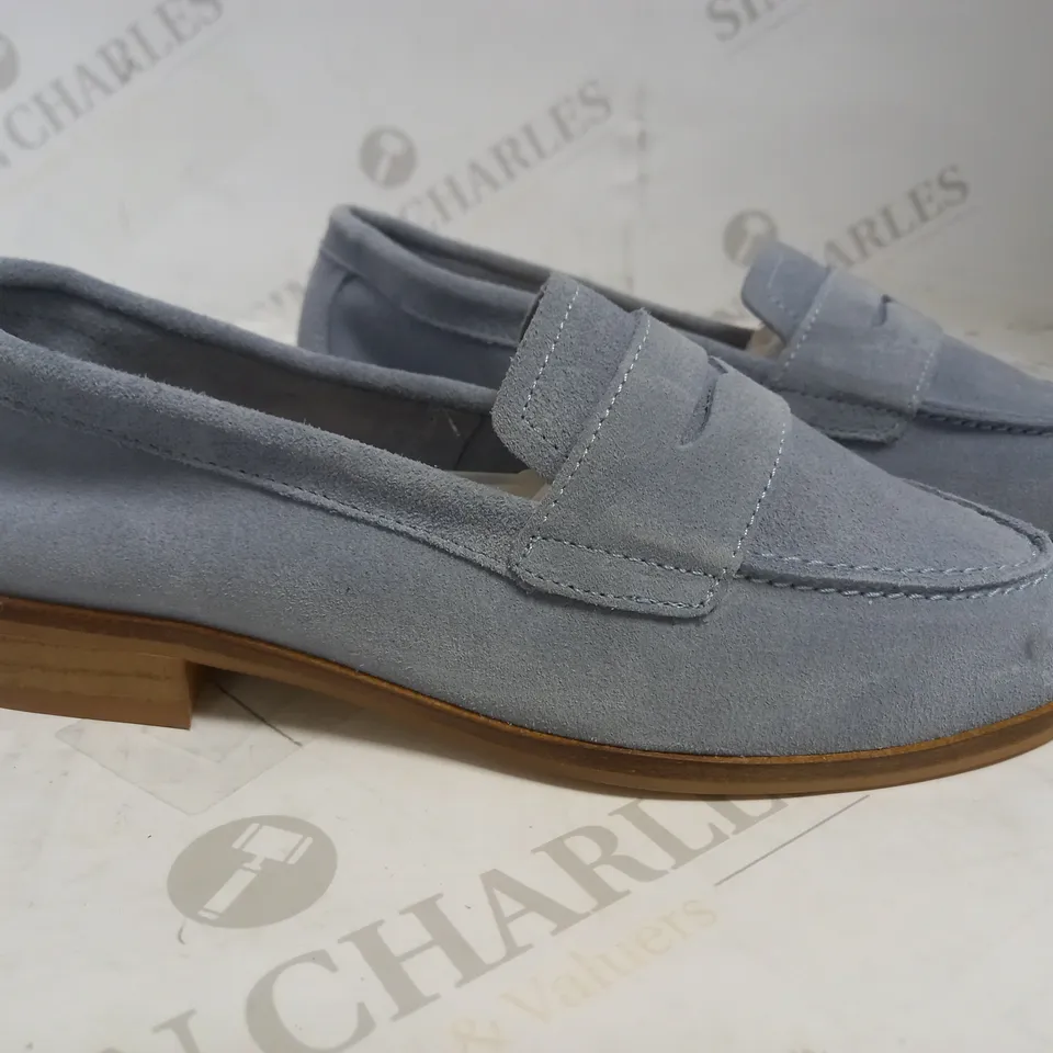 OFFICE BLUE SUEDE SLIP ON LOAFER SHOE EU 36