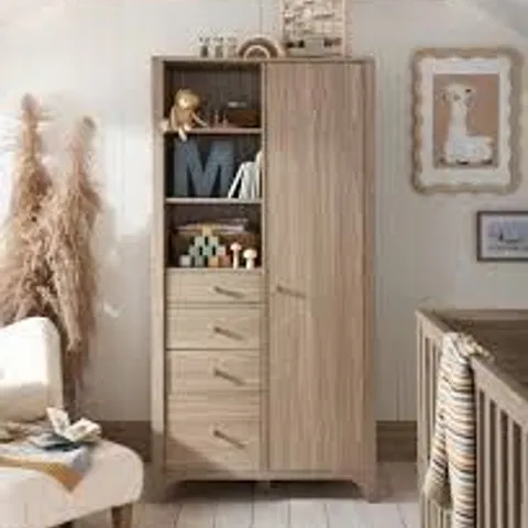 BOXED MAMAS & PAPAS BARTON WARDROBE - NATURAL OAK (3 BOXES)