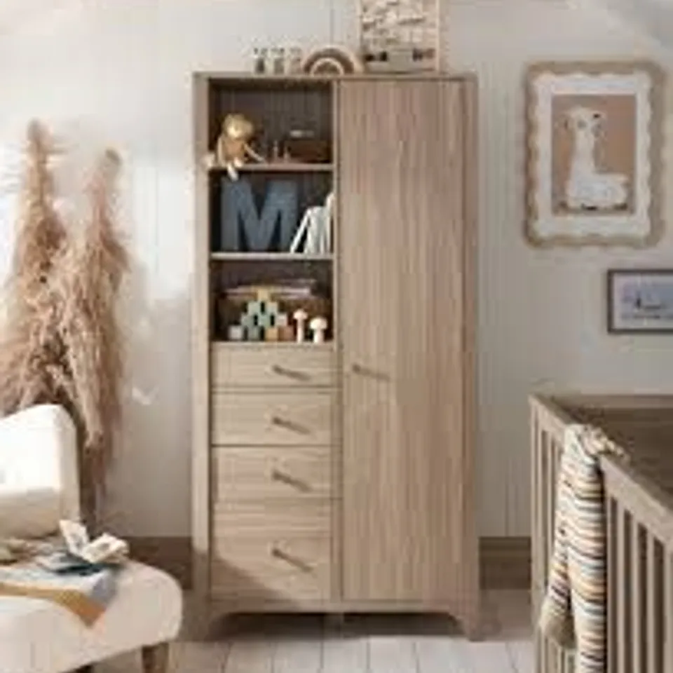 BOXED MAMAS & PAPAS BARTON WARDROBE - NATURAL OAK (3 BOXES)