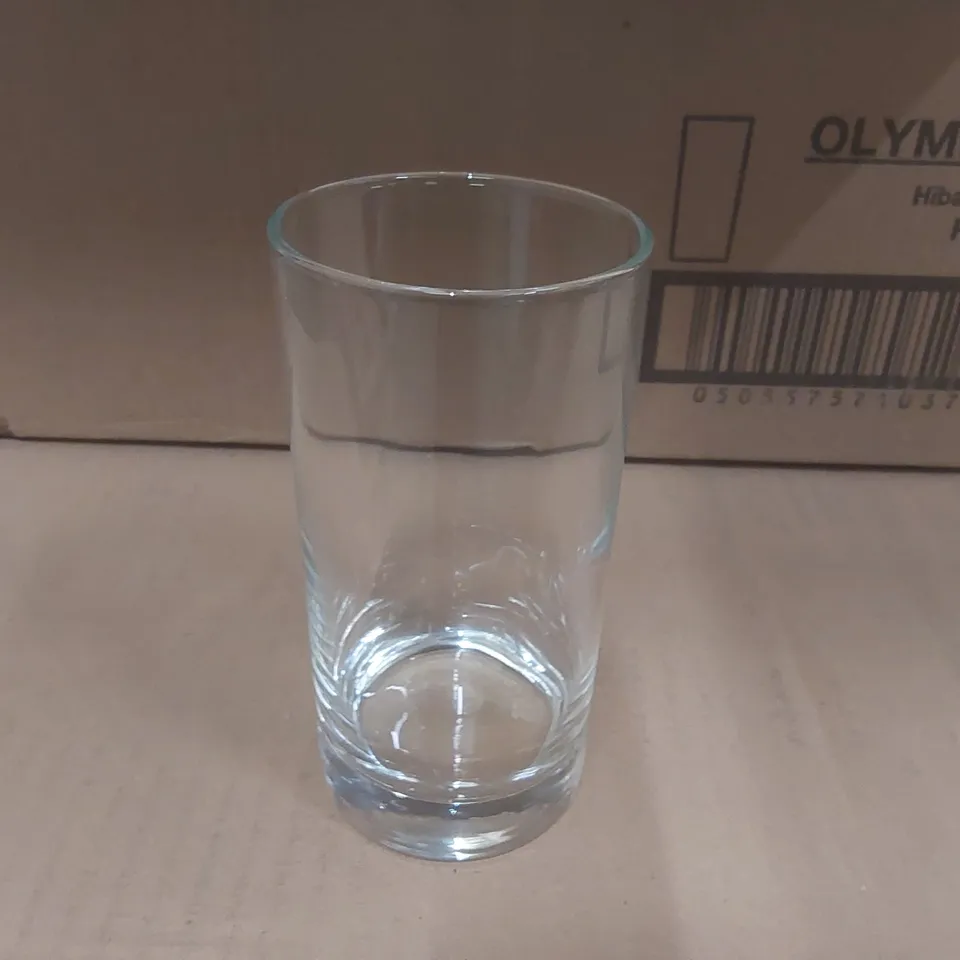 BRAND NEW BOXED SET OF APPROXIMATELY 44x OLYMPIA 10OZ HIBALL TUMBLER