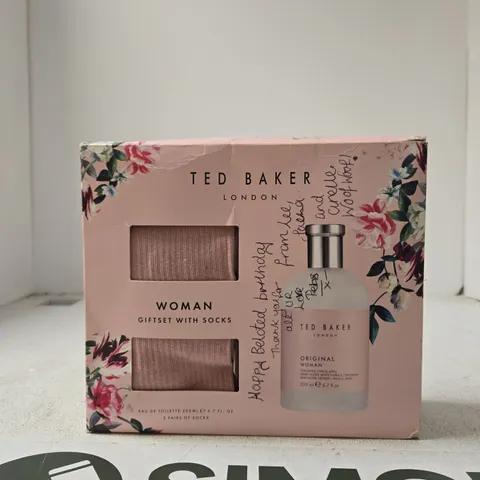 TED BAKER ORIGINAL WOMAN GIFT SET WITH SOCKS – 200ML EAU DE TOILETTE