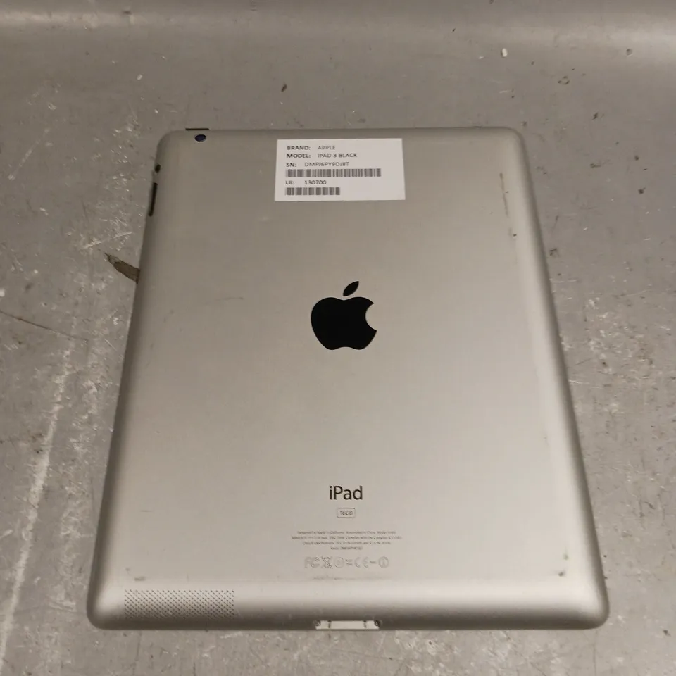 APPLE IPAD 3 SILVER - MODEL A1416