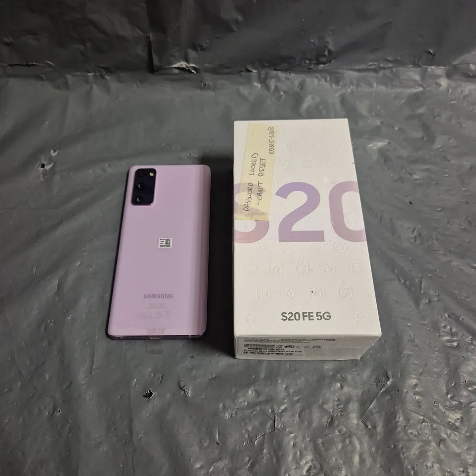 BOXED SAMSUNG GALAXY S20 FE 5G IN CLOUD LAVENDER 128GB
