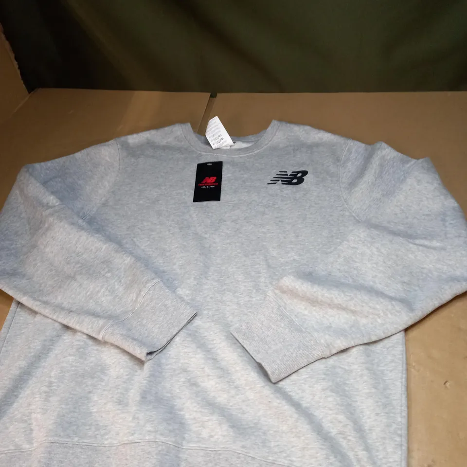 MENS GREY NEW BALANCE SWEATSHIRT SIZE XL