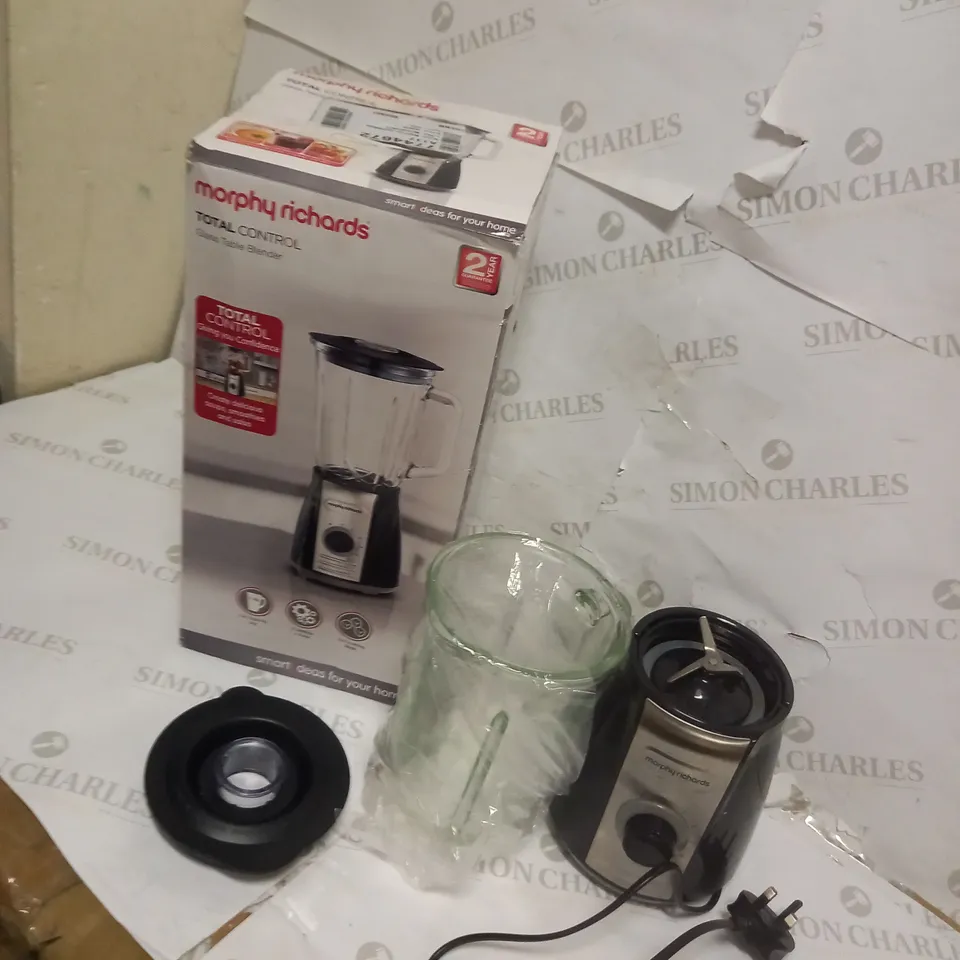 MORPHY RICHARDS TOTAL CONTROL GLASS TABLE BLENDER