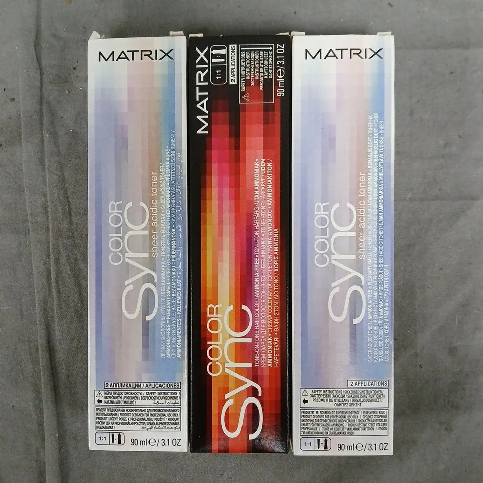 BOX OF APPROXIMATELY 20 ASSORTED MATRIX SO COLOUR SYNC PRODUCTS