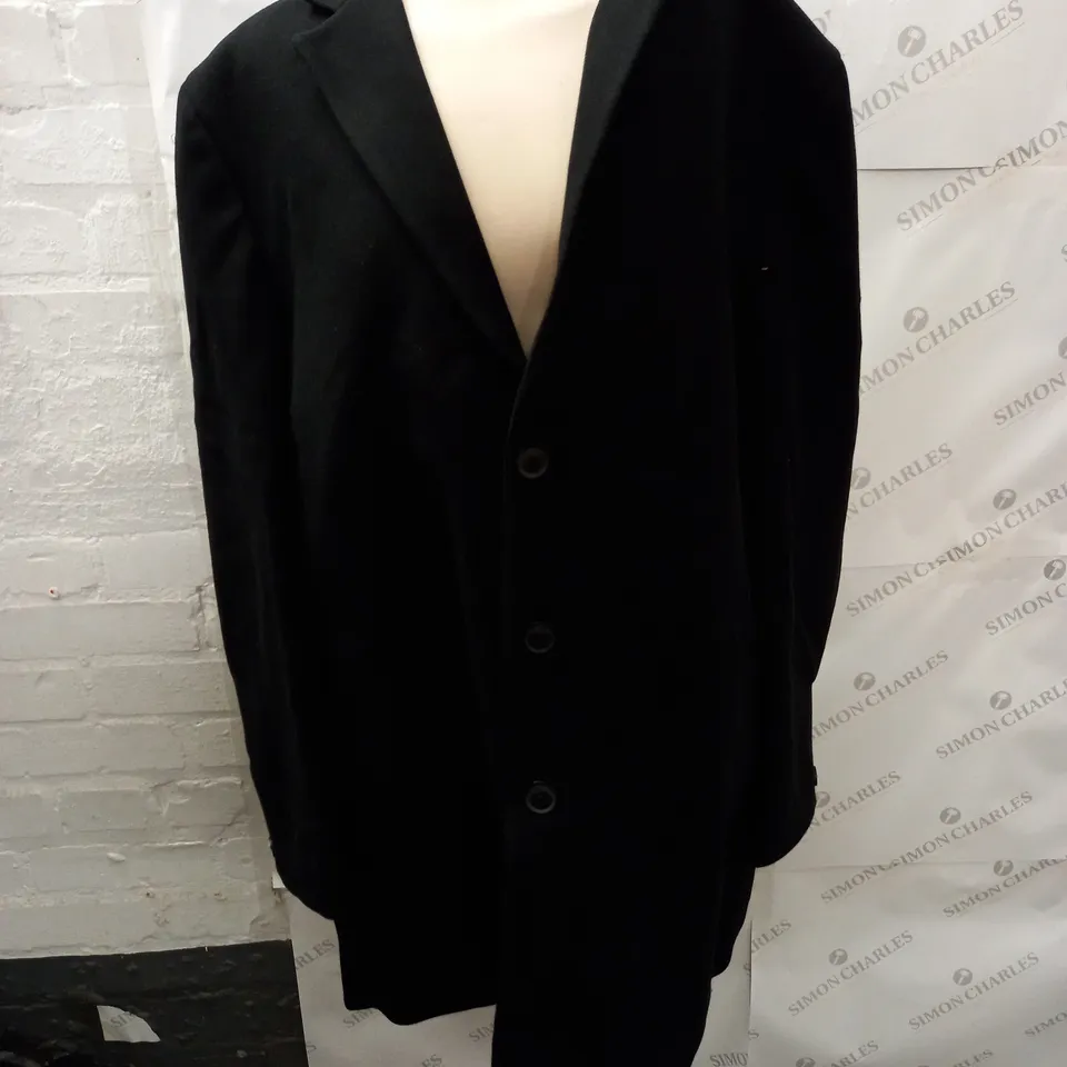 VRY MAN BLACK BUTTON FRONT JACKET - 3XL