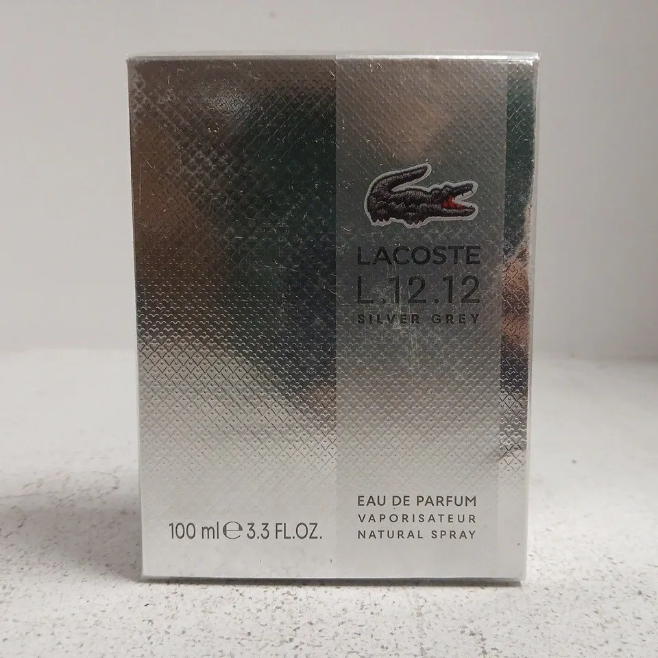 SEALED LACOSTE L1212 SILVER GREY EAU DE PARFUM 100ML