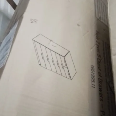 BOXED GLENHAVEN 7 DRAWER 60CM W TALLBOY CHEST