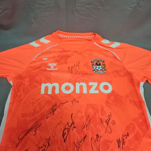 COVENTRY CITY FC 25/26 AWAY FOOTBALL SHIRT – SIGNED - SIZE UNSPECIFIED