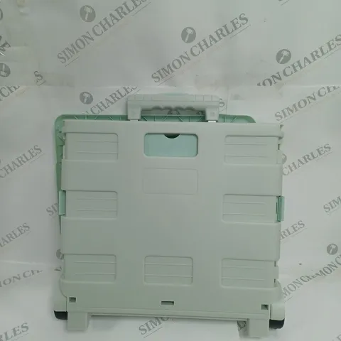 ORGANISED OPTIONS FOLDABLE PLASTIC SHOPPING CART WITH LID