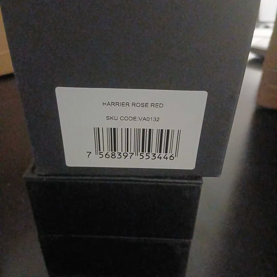 VICKERS ARMSTRONG HARRIER ROSE RED WRISTWATCH – ROSE GOLD-TONE CASE, BOXED