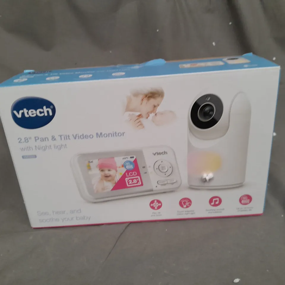 BOXED VTECH 2.8" PAN & TILT VIDEO MONITOR WITH NIGHT LIGHT