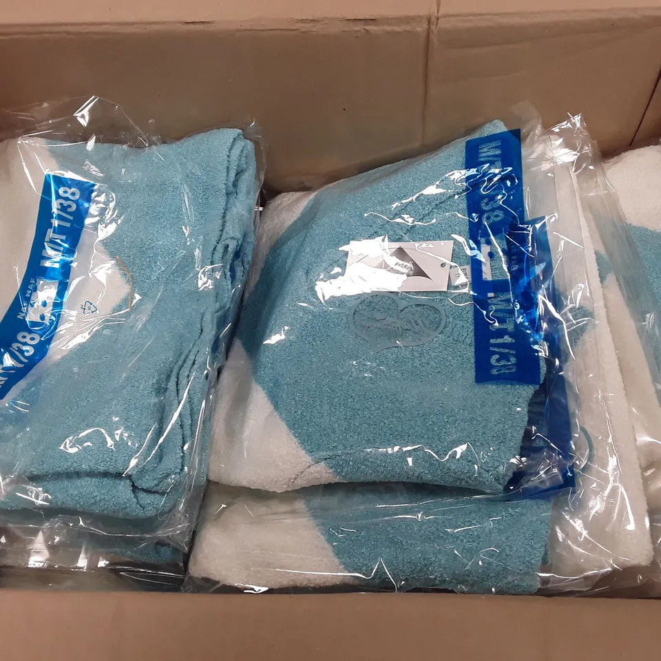 LOT OF APPROXIMATELY 50 BLUE AND WHITE JUMPERS - SIZE UNSPECIFIED 