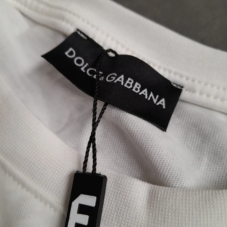 DOLCE & GABBANA WHITE T-SHIRT - MEDIUM