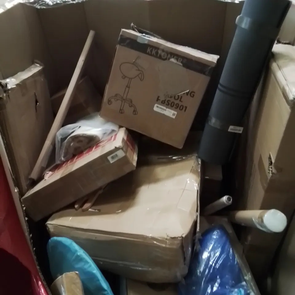 PALLET CONTAINING VARIOUS BOXED ITEMS TO INCLUDE KNEELING STOOL, ETC.