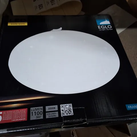 BOXED EGLO FRANIA-S CIRCULAR LED CEILING LIGHT – 1100 LUMEN, 3000K