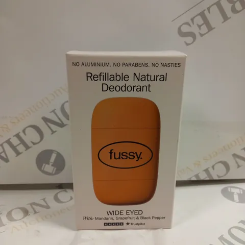 FUSSY - REFILLABLE NATURAL DEODORANT - STARTER PACK - ORANGE
