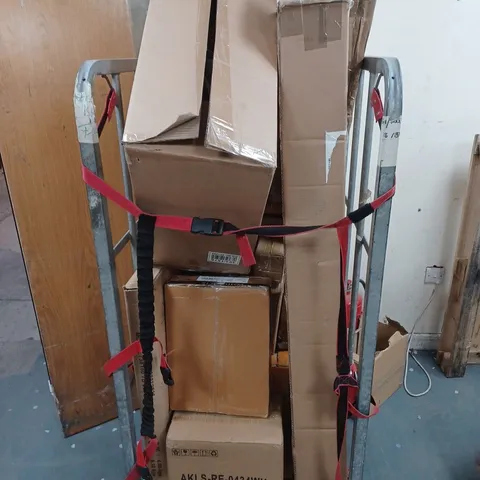 CAGE OF ASSORTED BOXED ITEMS