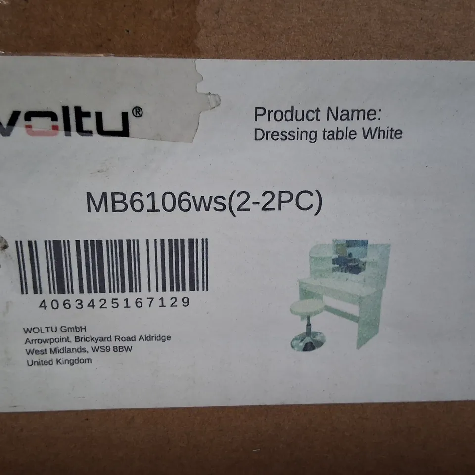 PALLET OF ASSORTED ITEMS TO INCLUDE BOXED DRESSING TABLE, MULTIPLE FLOATING SHELVES AND NIGHT STAND