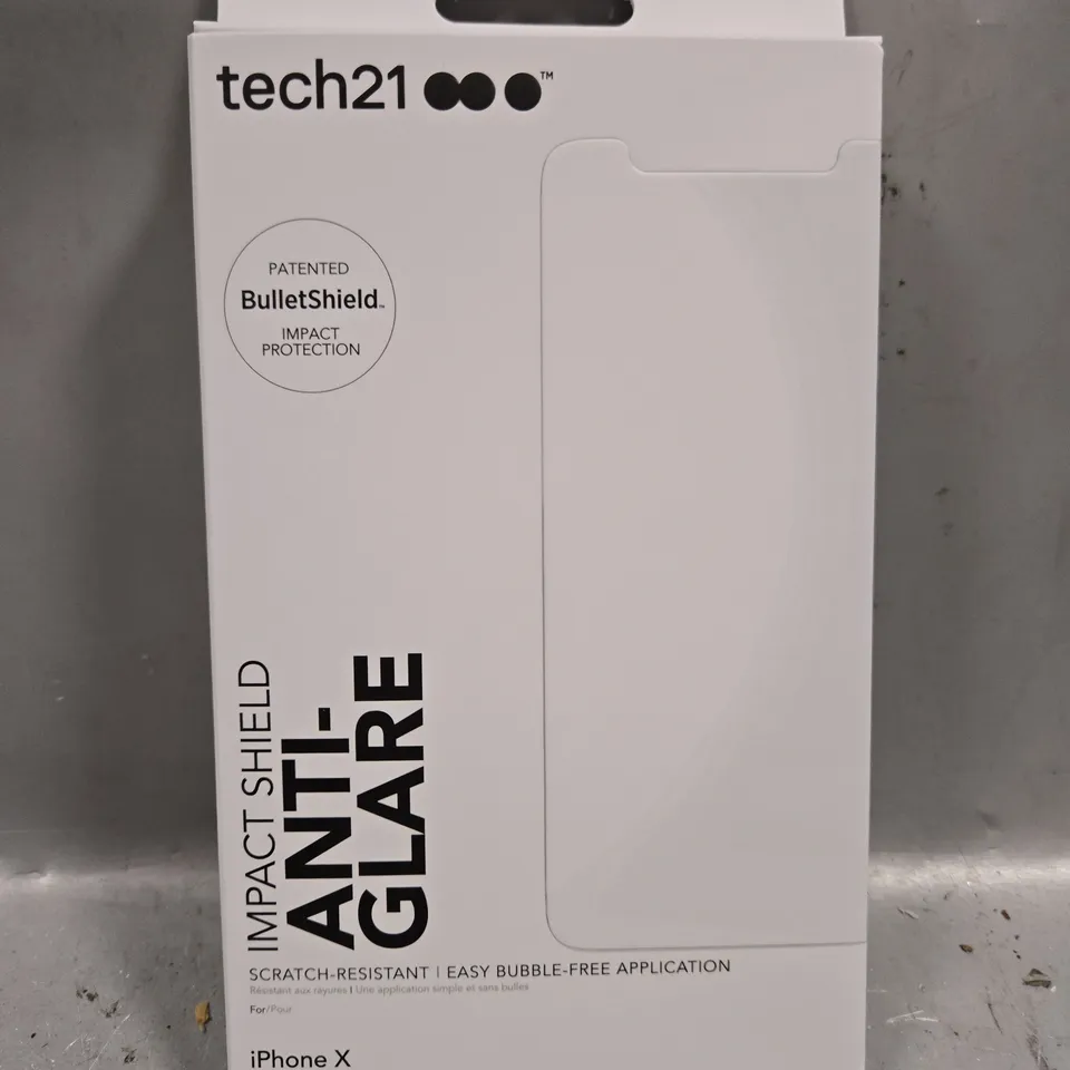 APPROX 100 TECH21 IMPACT SHIELD ANTI-GLARE SCREEN PROTECTOR IPHONE X 