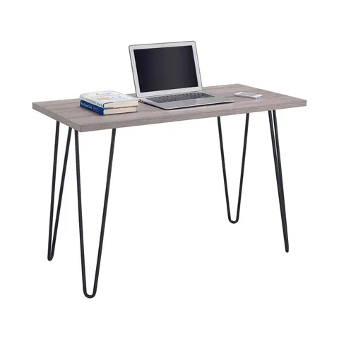 DOREL HOME DESK GREY OAK (1 BOX)