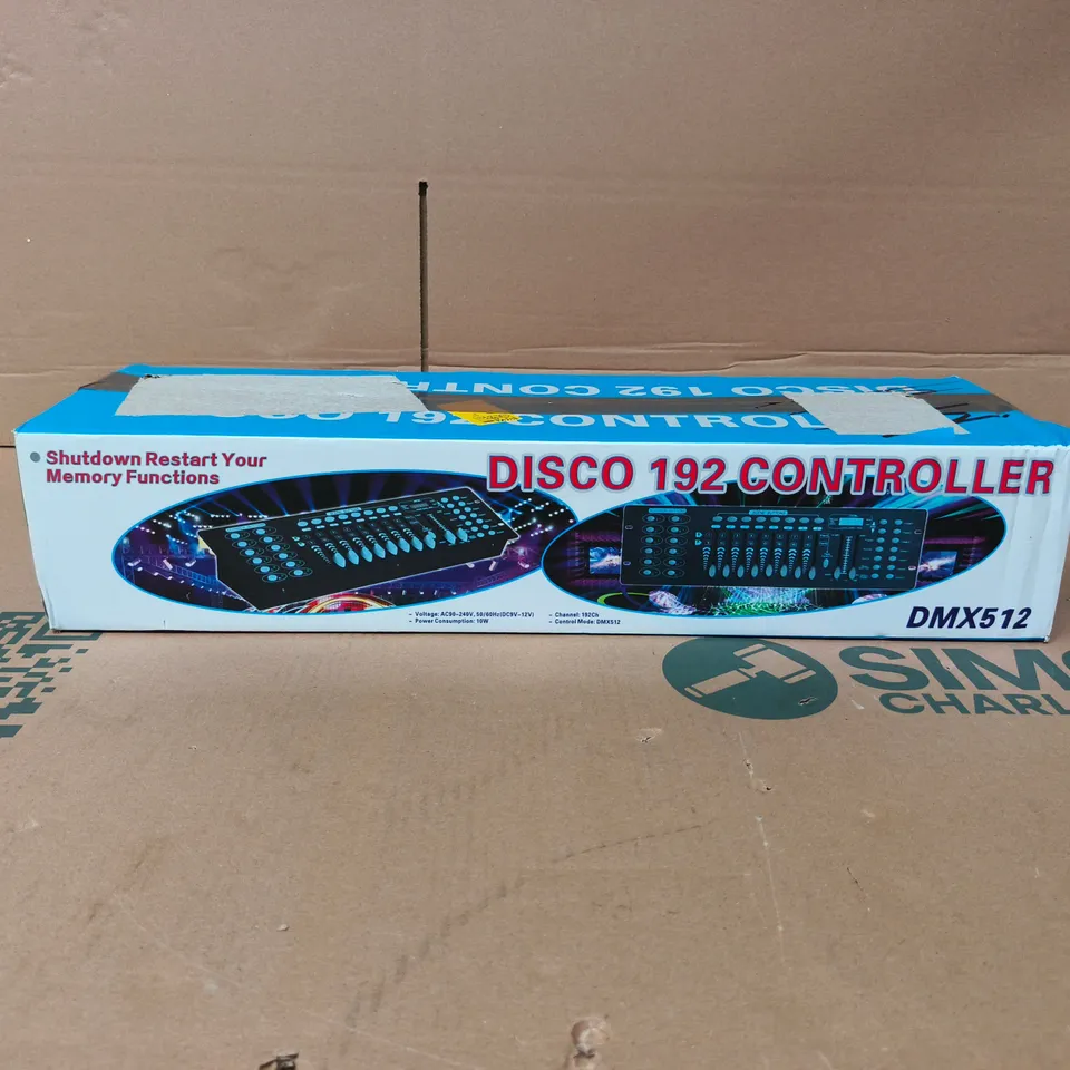 DISCO 192 CONTROLLER DMX512 STAGE LIGHTING DJ CONSOLE BOXED