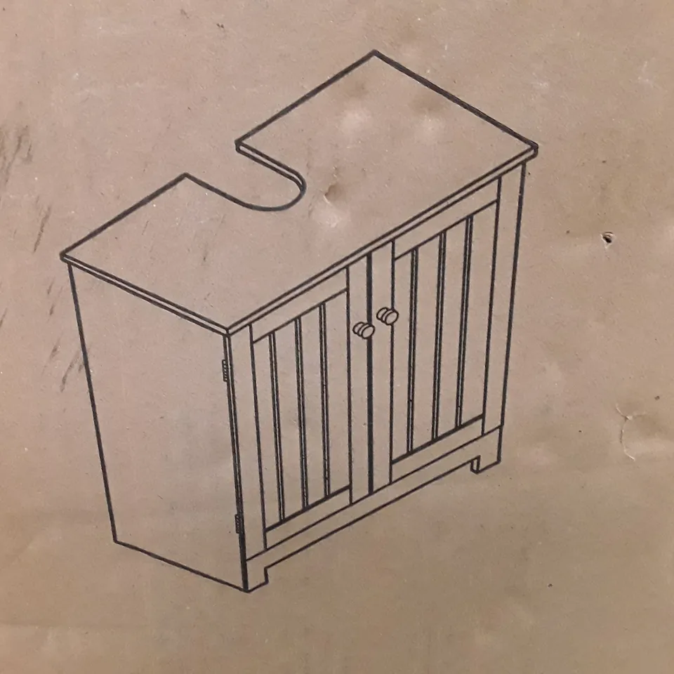 BOXED BATHROOM SHELF - WHITE