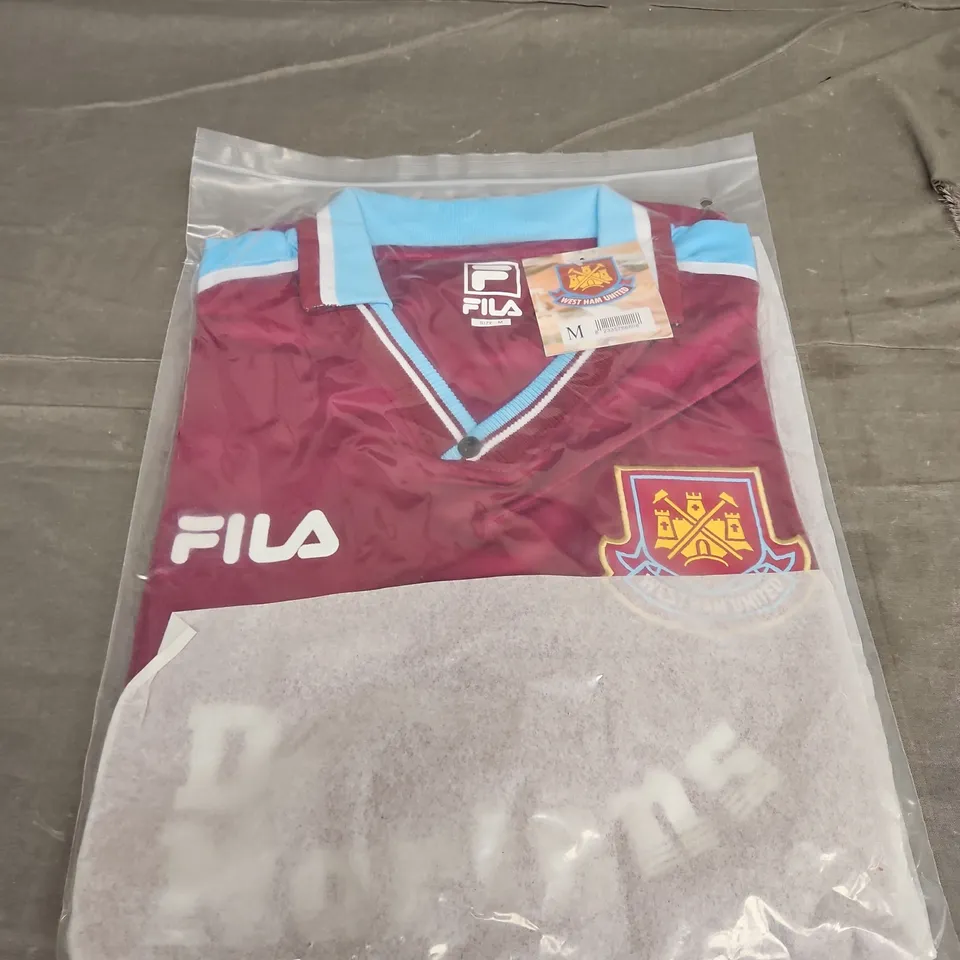 SEALED RETRO WEST HAM UNITED HOME JERSEY - SIZE M