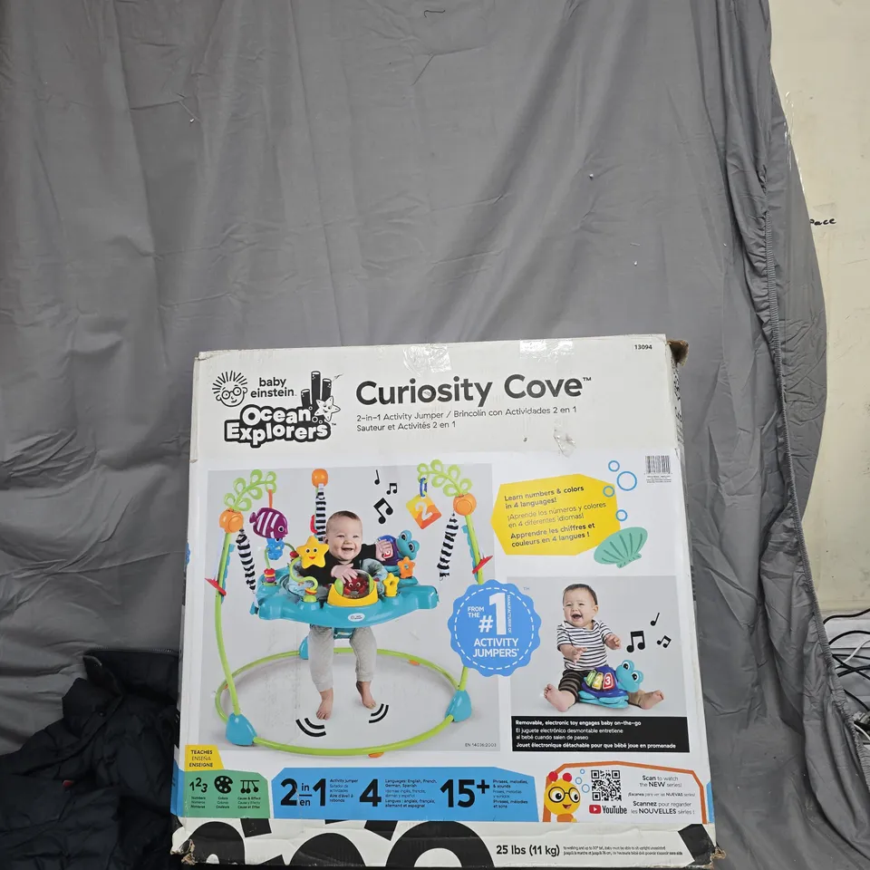 BABY EINSTEIN OCEAN EXPLORERS CURIOSITY COVE 2-IN-1 ACTIVITY BABY JUMPER