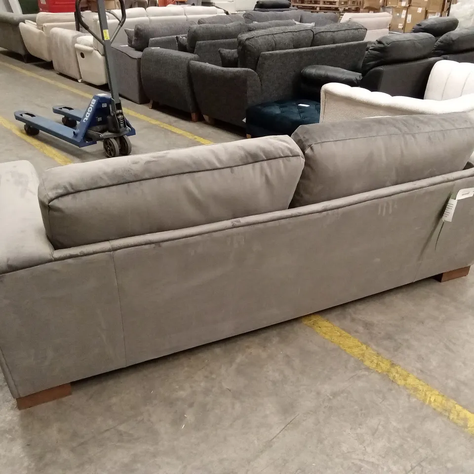 MADISON 3 SEATER SLATE VELVET SOFA