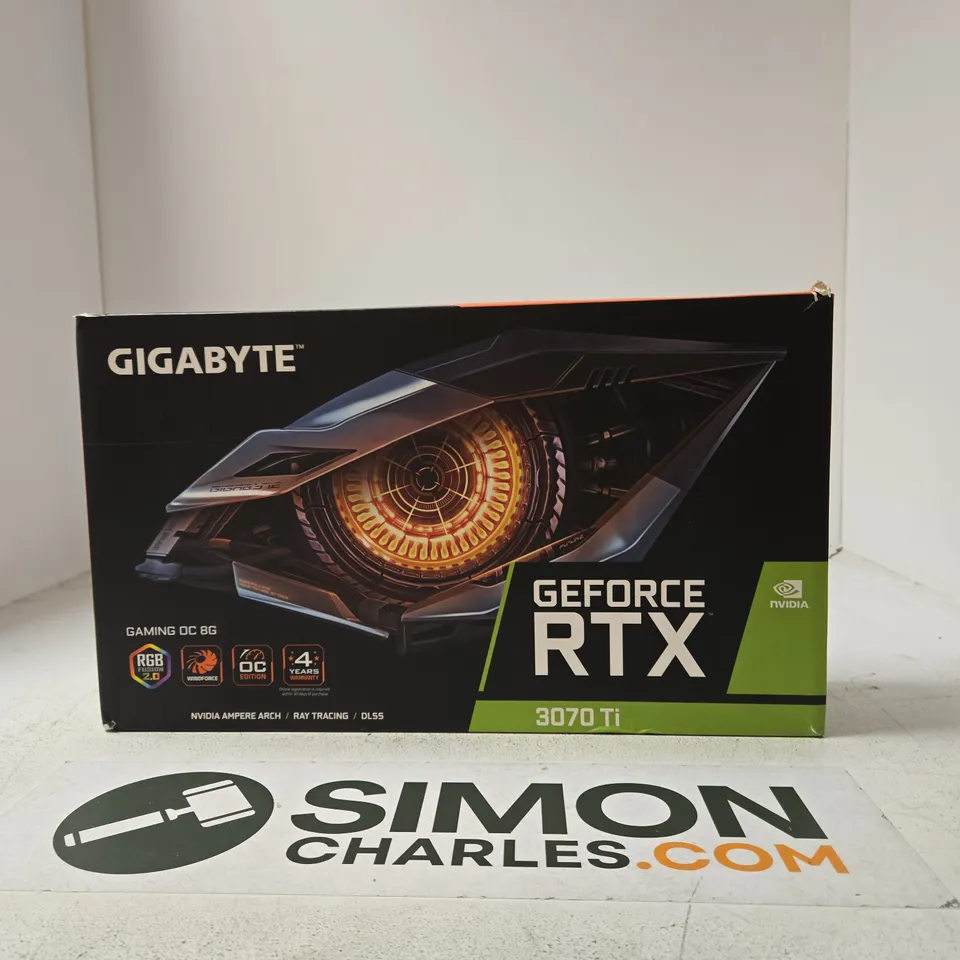 GIGABYTE GEFORCE RTX 3070 TI GRAPHICS CARD – BOXED