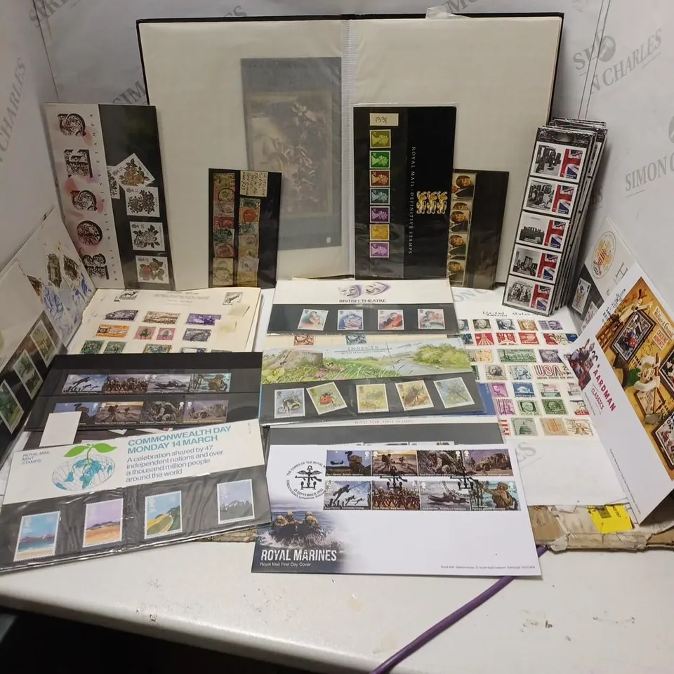 LARGE QUANTITY OF STAMPS AND STAMP COLLECTIONS OF VARIOUS YEARS AND ORIGINS