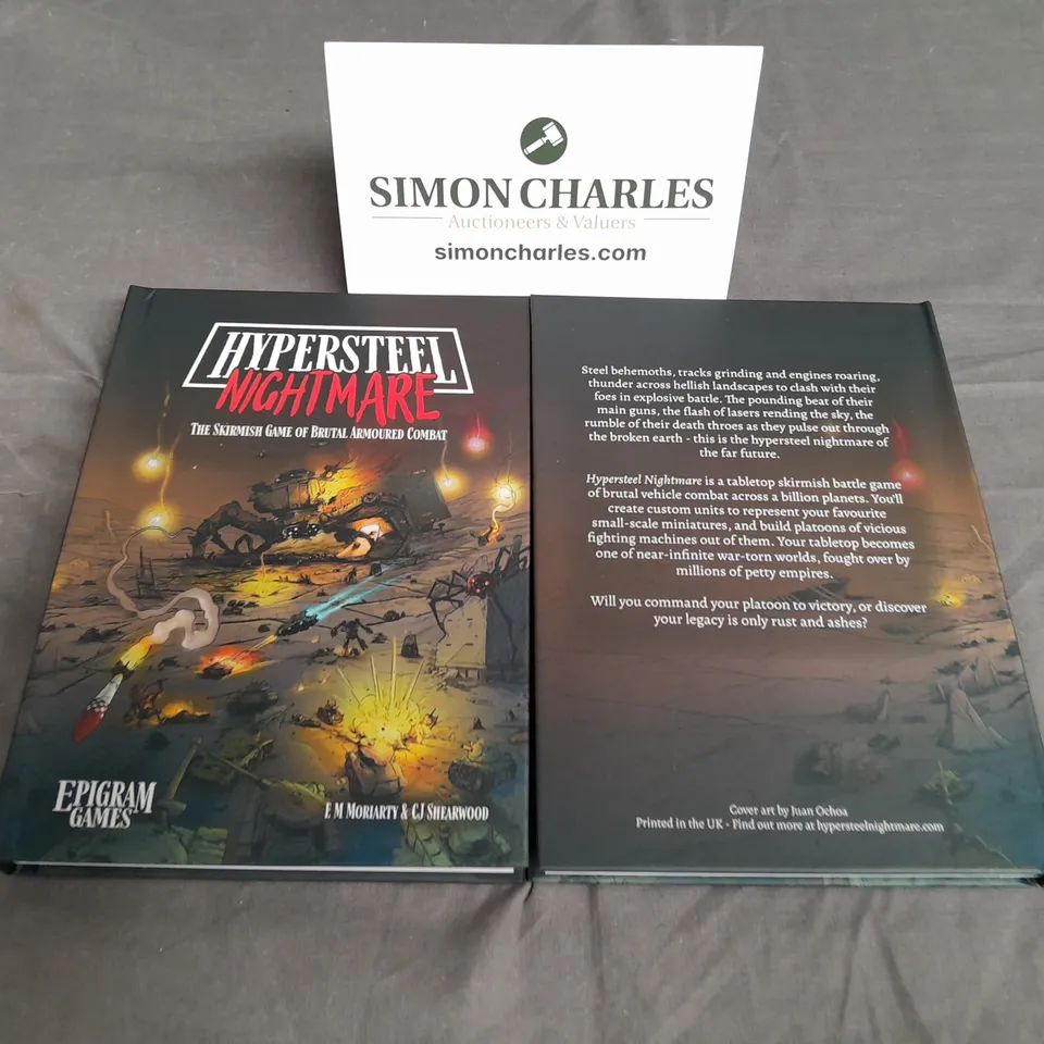 LOT OF 20 BRAND NEW HYPERSTEEL NIGHTMARE SKIRMISH GAME BOOKS