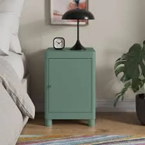 BOXED HALLIE BEDSIDE TABLE - TEAL (1 BOX)