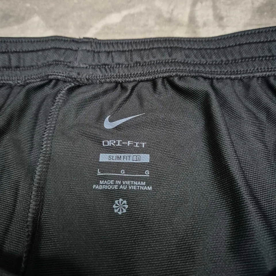 NIKE DRI-FIT SLIM FIT PANTS – BLACK (MEN'S) SIZE L