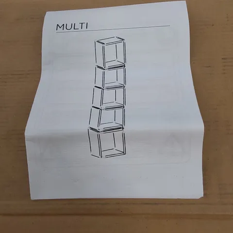 BOXED MULTI BOOKCASE - WHITE/WHITE