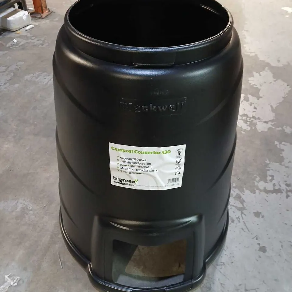 PAIR OF BEGREEN COMPOST CONVERTER 330 – GARDEN WASTE BIN (BLACK)
