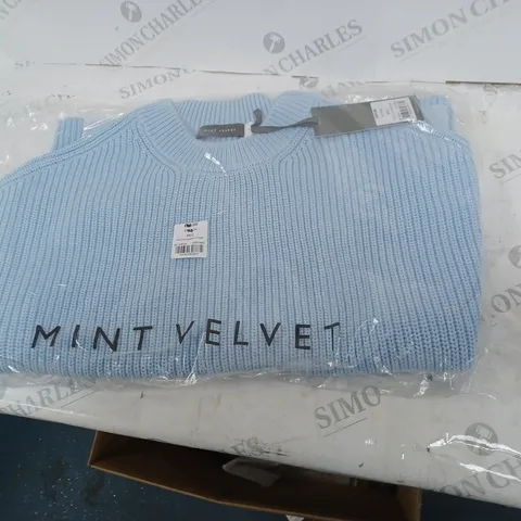 MINT VELVET BLUE KNITTED SWEATER MEDIUM 