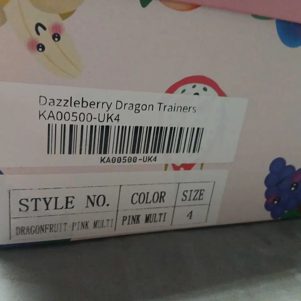 KOI FRUTTI TUTTI  UK4 DAZZLEBERRY DRAGON TRAINERS – DRAGONFRUIT PINK MULTI