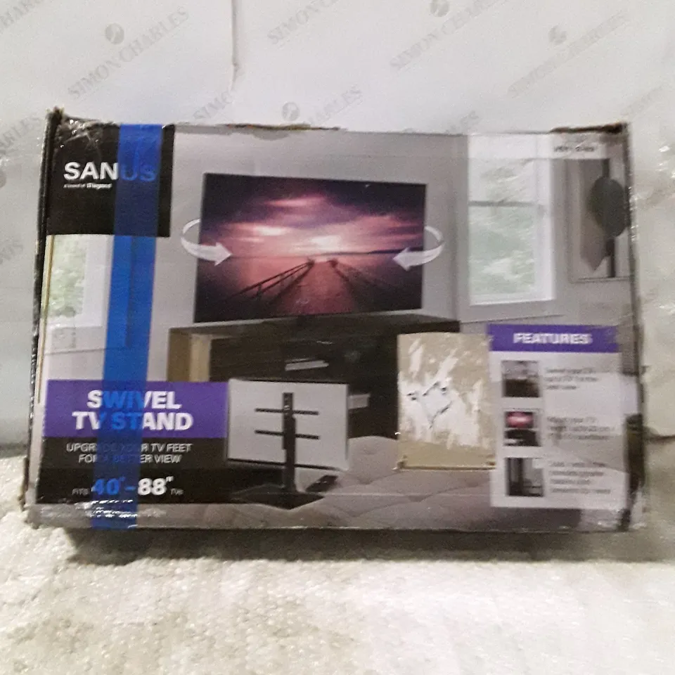 BOXED SANUS SWIVEL TV STAND FOR 40-88" TV'S - VSTV2-B2