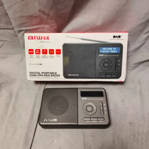 AIWA DIGITAL PORTABLE DAB+/FM RADIO – BOXED RD-40DAB/BK