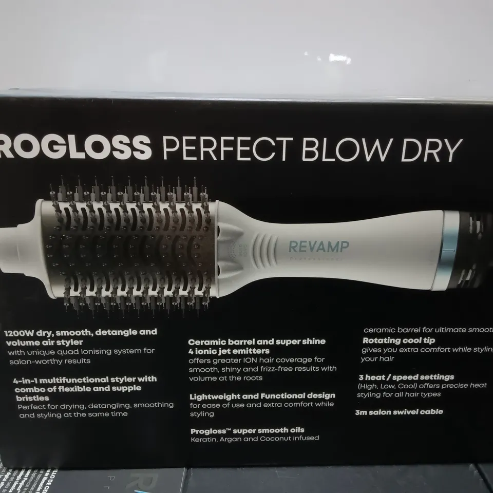 BOXED REVAMP PROGLOSS PERFECT BLOKE DRY AIR STYLER