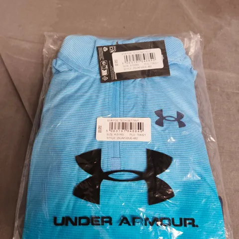UNDER ARMOUR KIDS' FDE TECH SET – SIZE 4–5 YEARS, BLUE