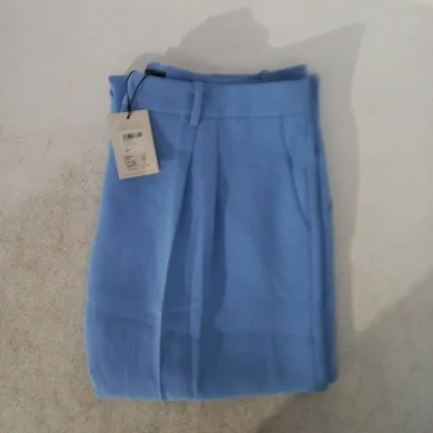 NOBODY'S CHILD JAX CREPE TROUSERS IN BLUE SIZE UK 16